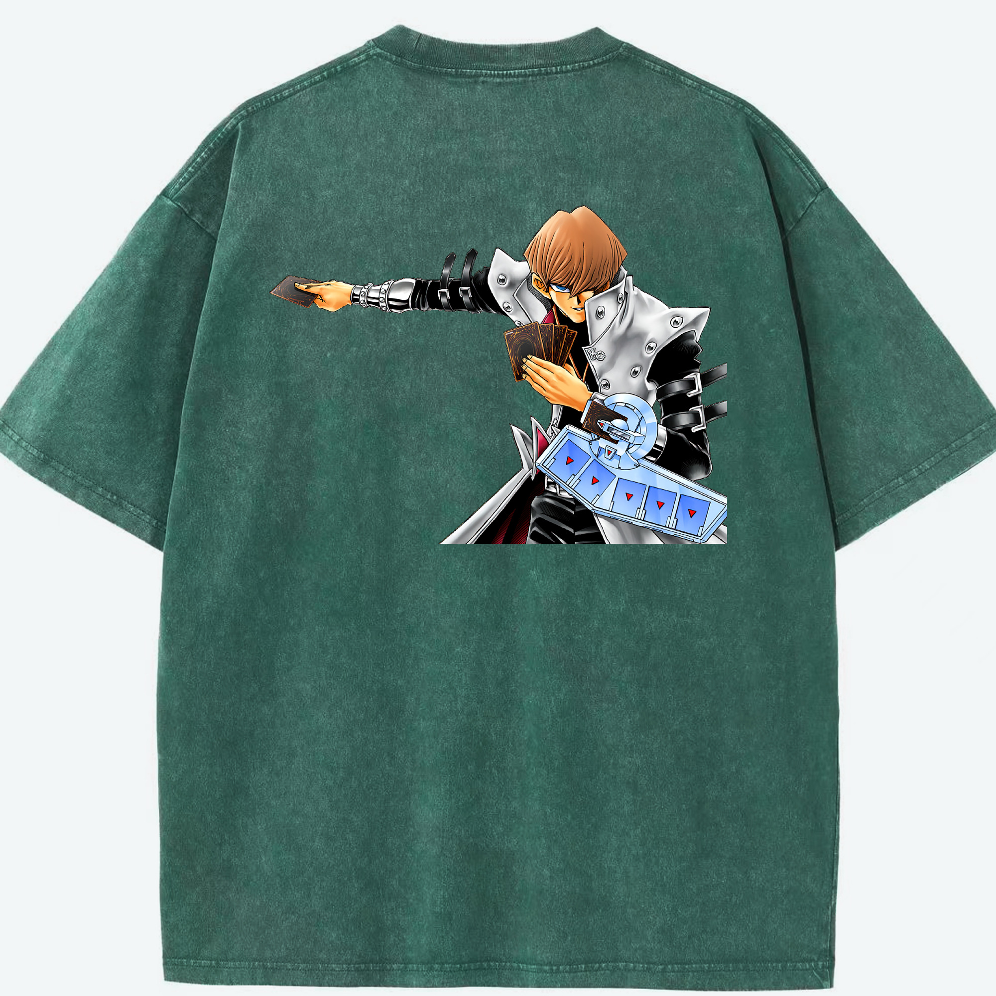 （画像用） 遊☆戯☆王 Yu-Gi-Oh! 綿100% ヴィンテージ風 半袖Tシャツ（背面プリント）